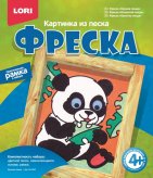 Фреска. Картинка из песка "Крошка панда"