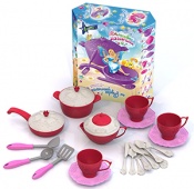 Подарочный набор детской посуды «Кухонный сервиз «Волшебная хозяюшка»