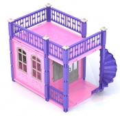 Домик для кукол «Замок Принцессы» (1 этаж) (розовый)