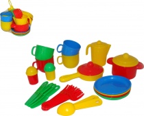 Набор детской посуды "Хозяюшка" на 4 персоны
