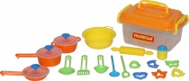 Набор детской посуды (20 элементов) (в контейнере)
