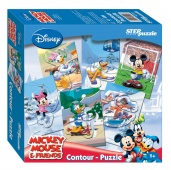 Игра "Микки Маус". Contour-Puzzle (Disney)