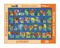 Игра из дерева "Весёлая азбука. Азбука в картинках" (Step Wooden Toys)