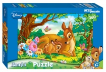 Мозаика "puzzle" 360 "Бемби (с мамой)" (Disney)