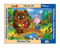 Игра из дерева "Любимые мультфильмы. Винни Пух" (Step Wooden Toys)