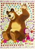 Рисунок из страз «Маша и Медведь»-2